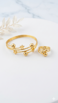 Multi-Layer Star & Ball Celestial Handcuff Set