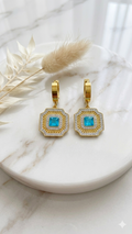 Eternity Aqua Drops Earings Set