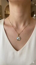 Artisan Stone Mosaic Pendant
