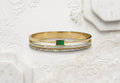 Emerald Luxe Crystal Bar Bracelet
