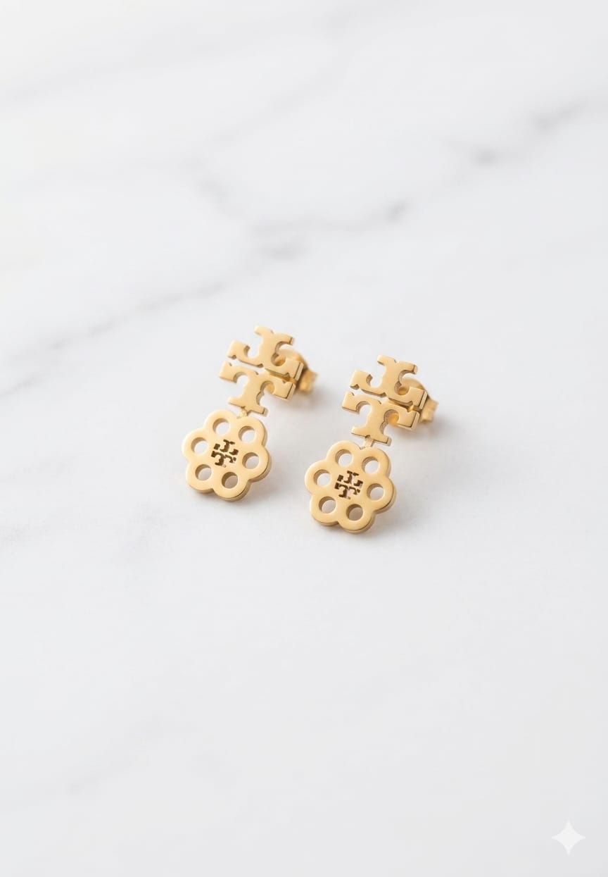 Tory Burch Flower Drop Studs