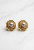 Pearl Fluted Petal Studs