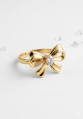 Bow Accent Statement Ring