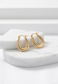 Minimalist Teardrop Hoops