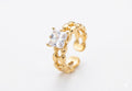 Princess-Cut Statement Ring