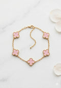 Pink Clover Bracelet