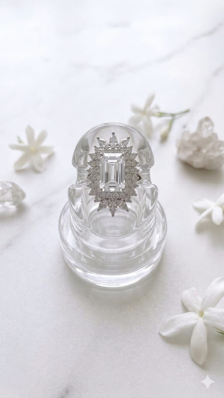 Crystal Clear Statement Ring