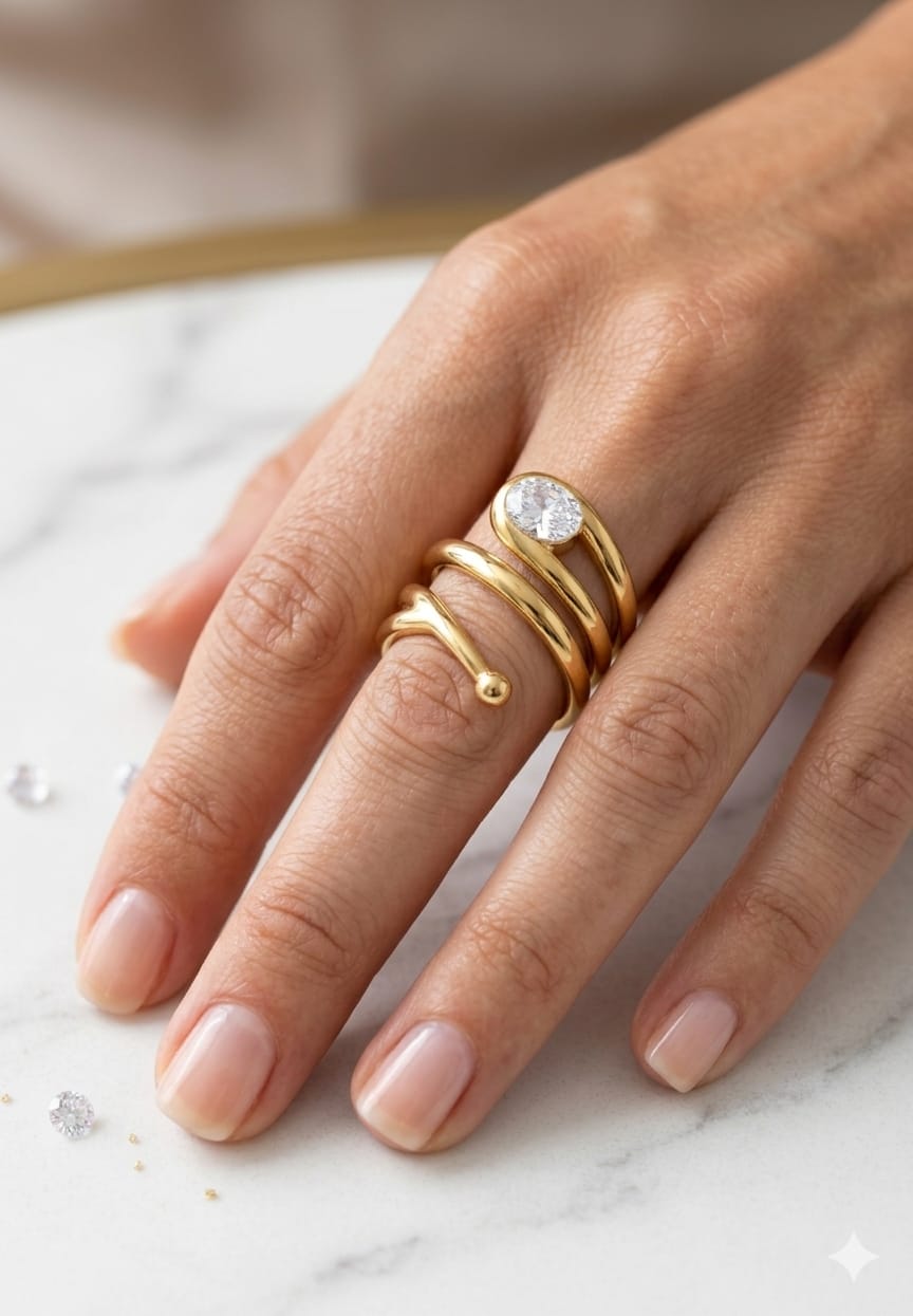 Spiral Wrap Statement Ring