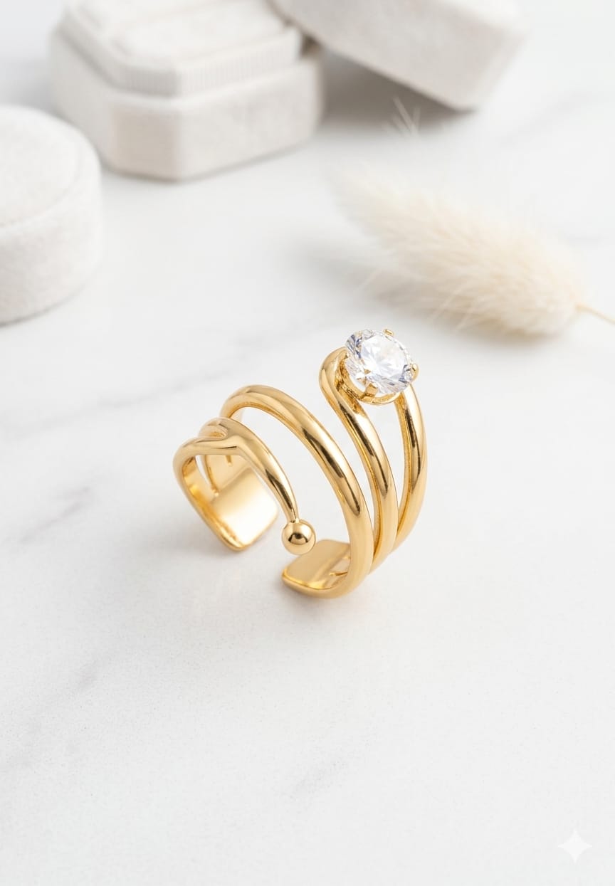 Spiral Wrap Statement Ring