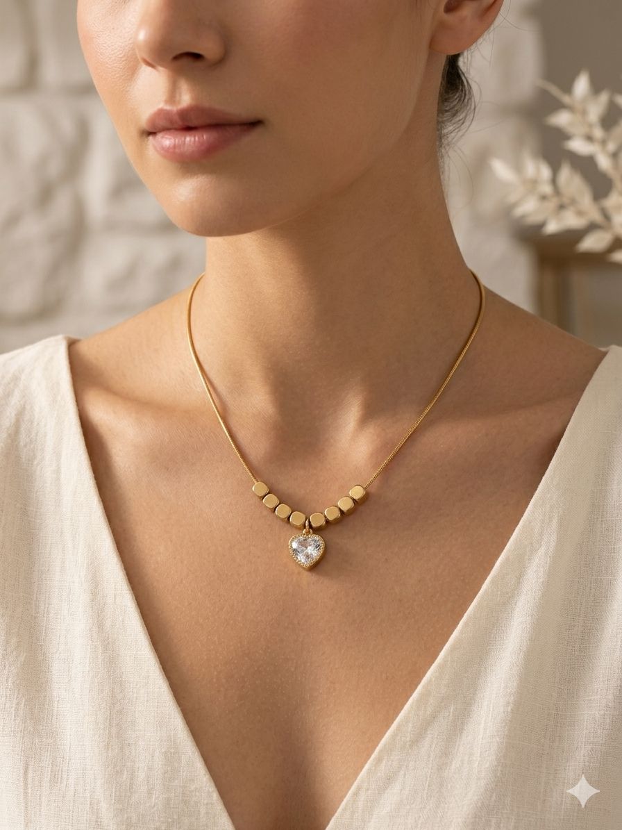 Heart Crystal Charm pendant
