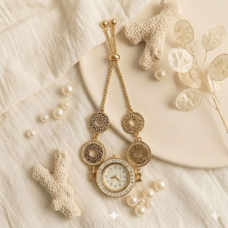 18k Gold Plated Bracelete Style Watch