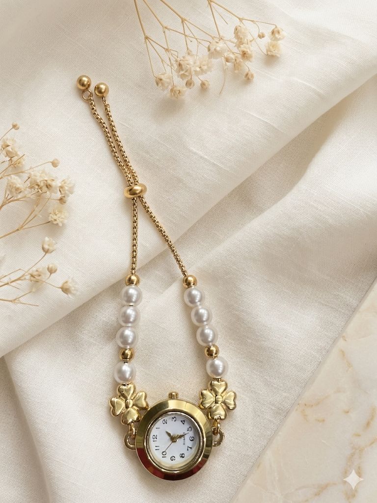 Pearl Bracelete Watch