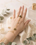 Butterfly Chain Bracelete With Ring