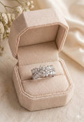 Crystal Cross Zircon Ring