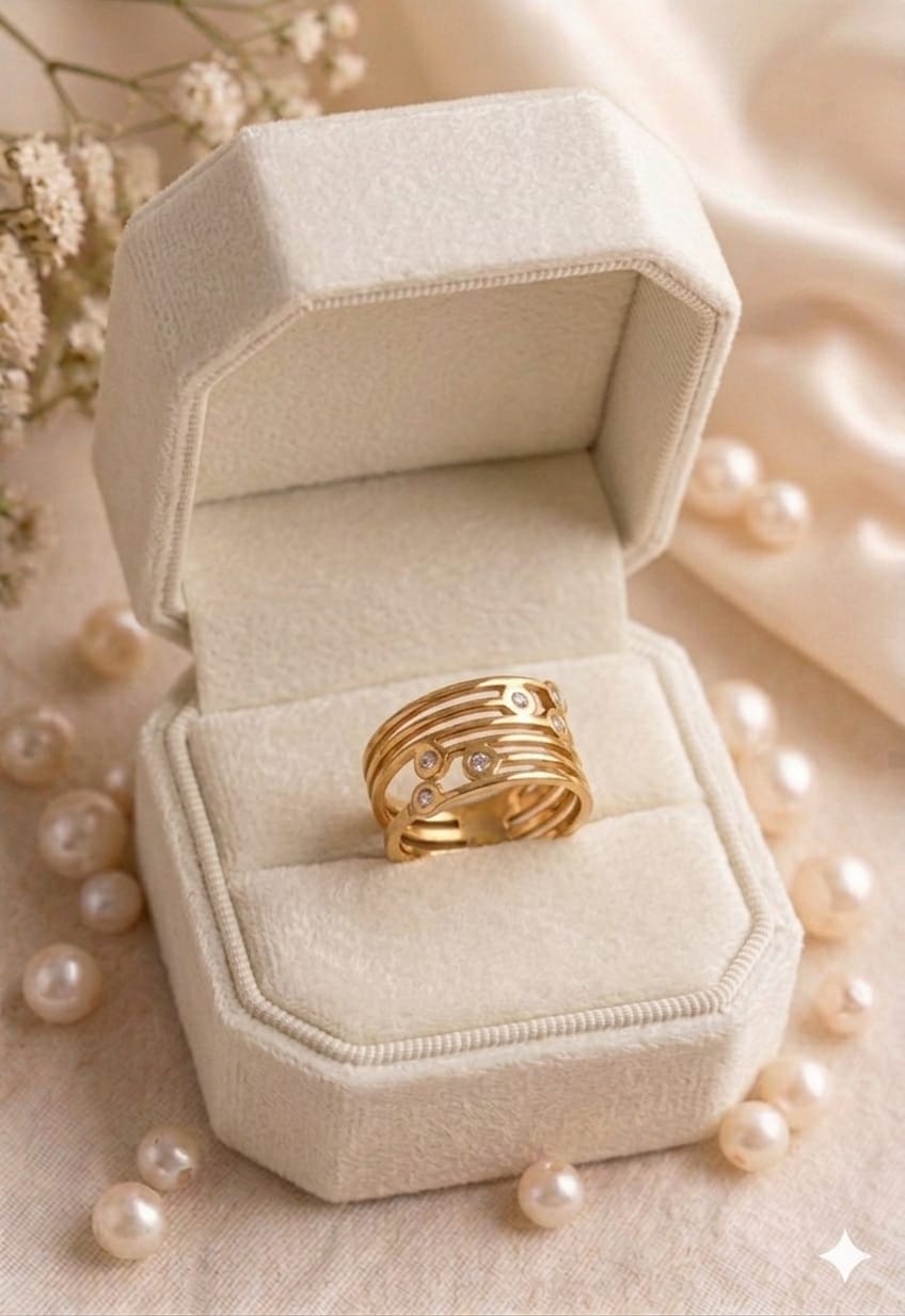 Stainless Steel layered Ring