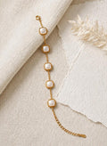 White Square Stone Bracelete
