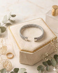 Mesh Silver Bangle